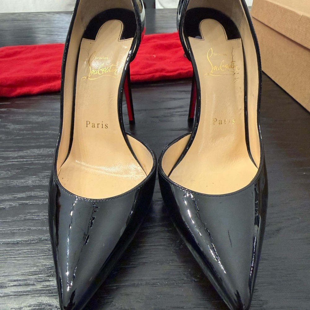 Christian Louboutin Glossy Black Heels